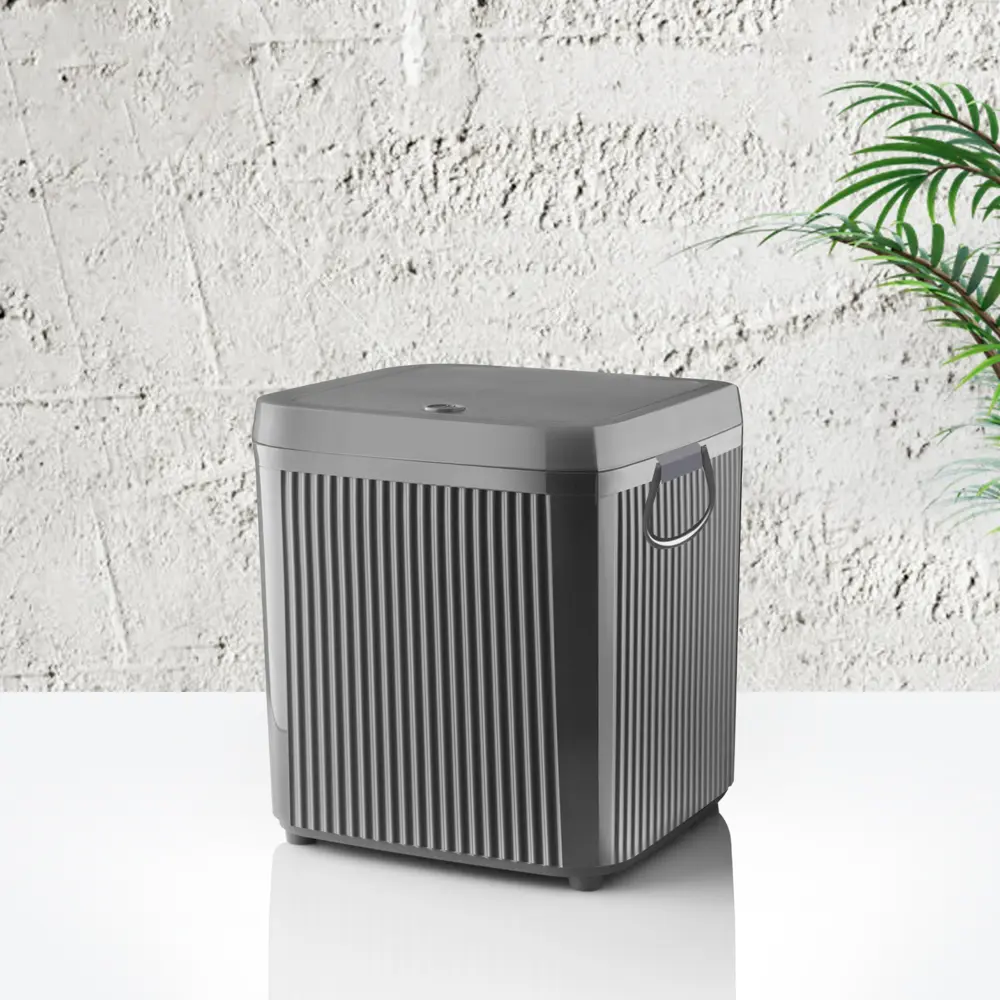 Контейнер для мусора Glew 5 л пластик цвет серый Santreyd STLM-2004878 - Вид №1