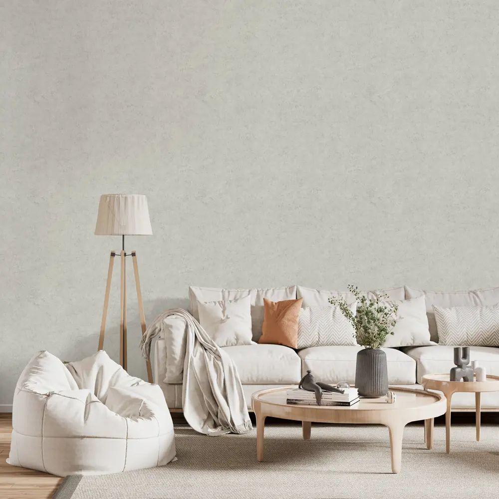 АСПЕКТ РУ Тропикана - флизелиновые обои серого цвета для стильного интерьера 89375657 STLM-0824262 - Вид №2