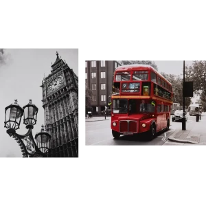 Постер Арт дизайн Время путешествий 50x70 см 2 шт.