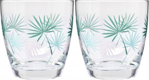 10653573 KROSNO Набор стаканов для воды Krosno "Пальмовые листья" 370мл, 2 шт Стекло
