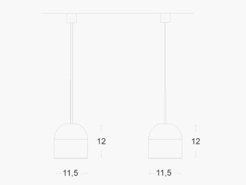 Металлический подвесной светильник ZAVA VOX ARCH-00034686 - Вид №3