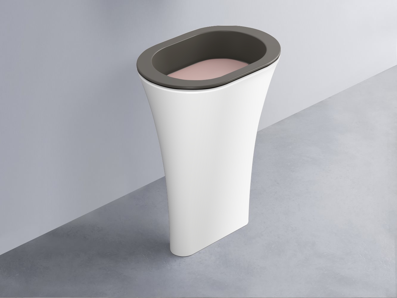 AMLA65-FN+AMPILO-CP+AMCOLO-BL Раковина Amedeo Ovale отдельностоящая cielo Enjoy + Amedeo Ceramica Cielo