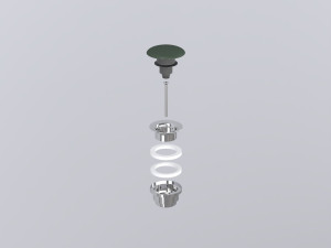 PIL01-MU Универсальный донный клапан click/clack хром с керамической крышкой cielo Запасные части и аксессуары