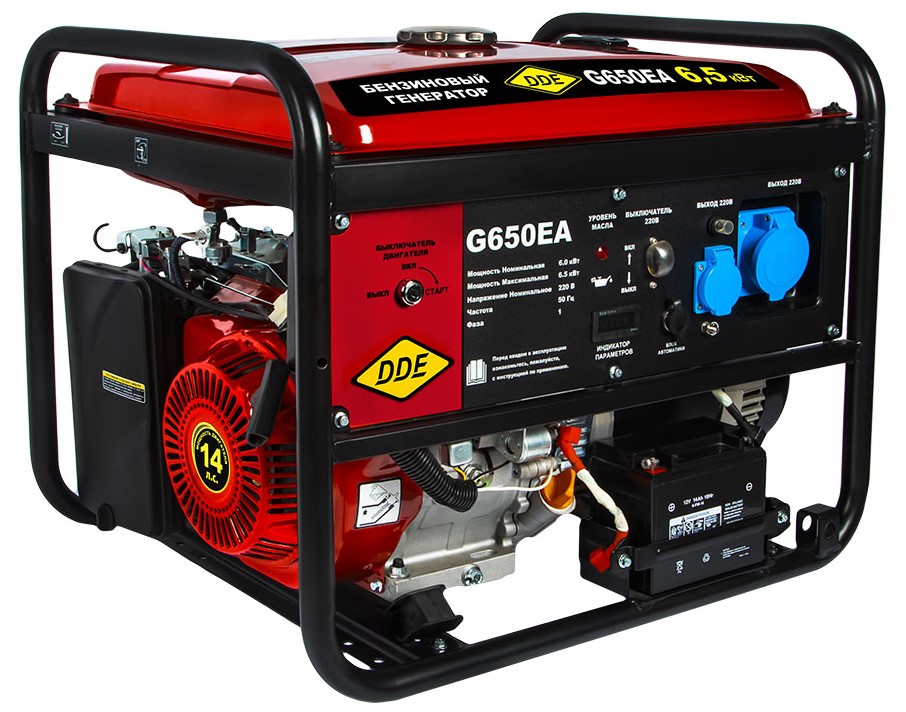 Электрогенератор   бензиновый DDE G650EA 1312152 STDN-0065689