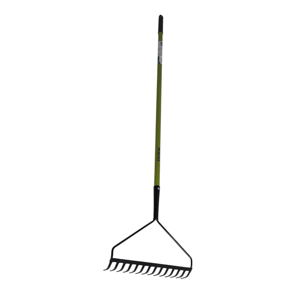 Грабли BEGINIA 14-зубцовые стальные с черенком 36 см 89432462 STLM-1581699