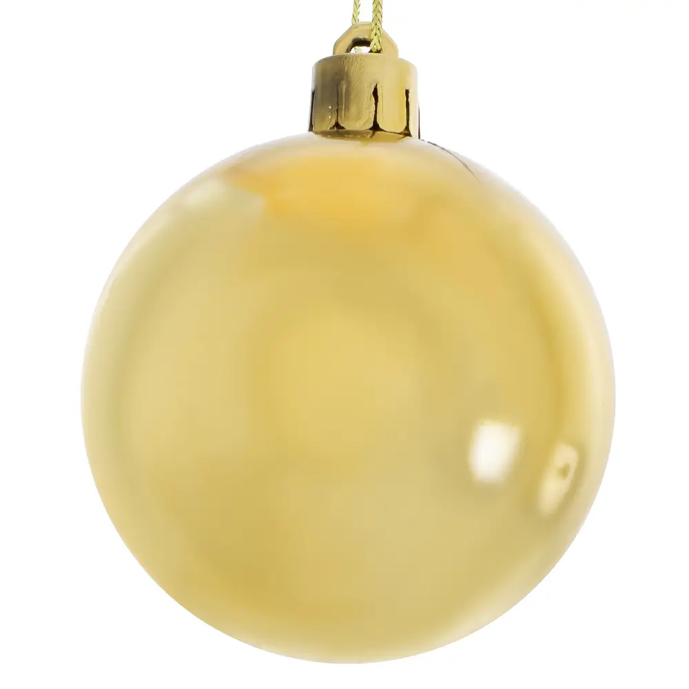 Набор ёлочных шаров 3 шт, 6 см, цвет золотистый Santreyd STLM-2094313 - Вид №1