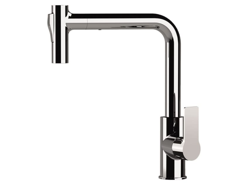 Смеситель для кухни на столешнице со съемным ручным душем Daniel Rubinetterie дизайн ARCH-00061306