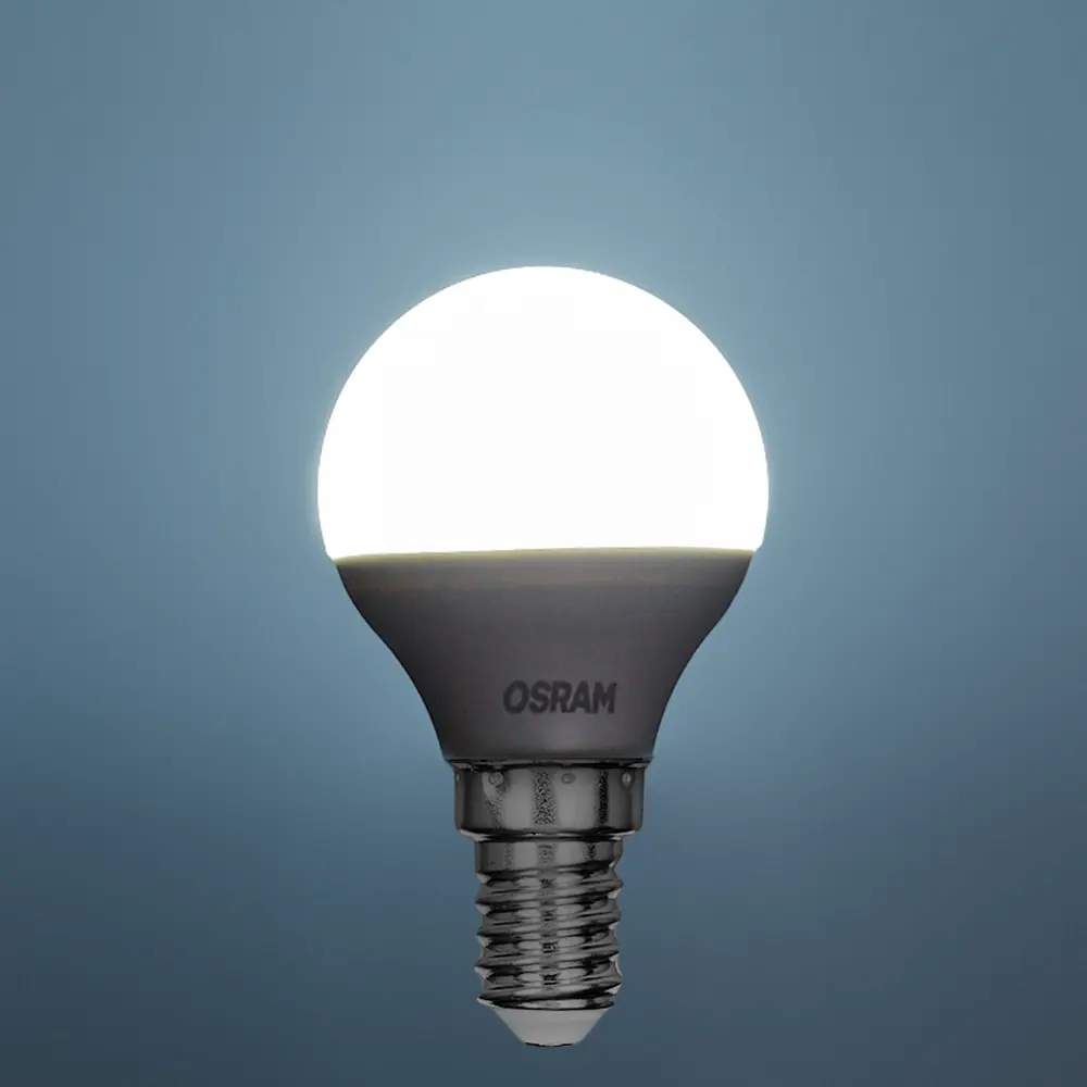 Лампа светодиодная Osram шар 5Вт 470Лм E14 холодный белый свет STLM-2074742 - Вид №2
