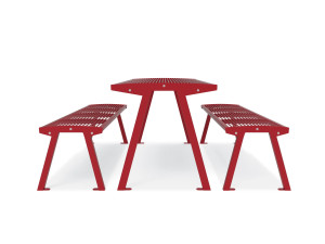 Стальной прямоугольный стол для пикника