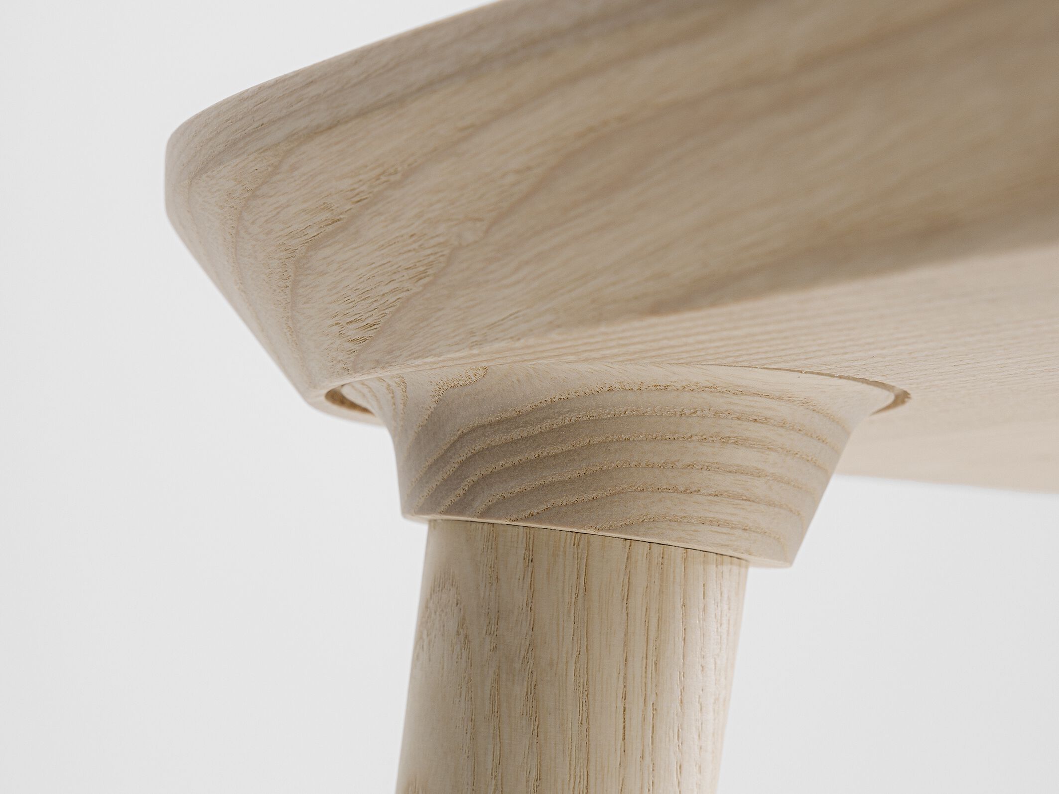 Твердый деревянный барный стул с подставкой для ног ZEITRAUM VNA ARCH-00152033 - Вид №8