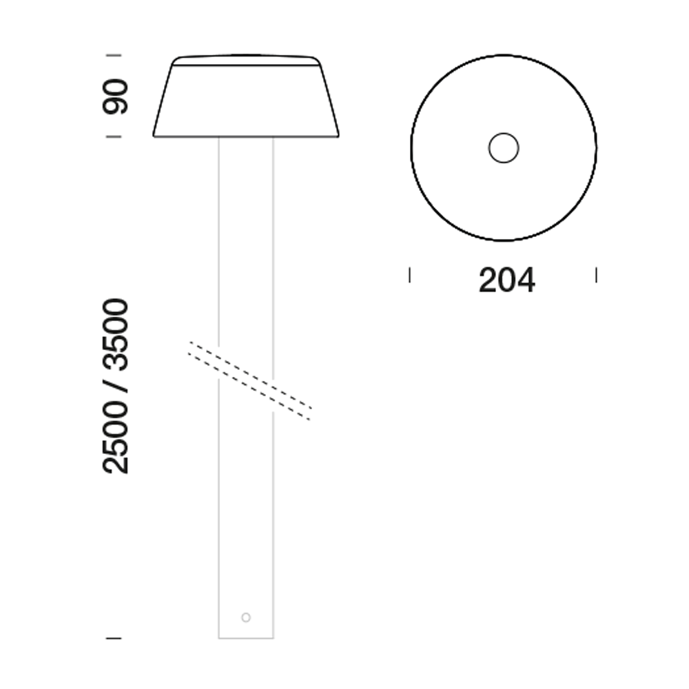2000119 Уличное освещение  Platek FONT su palo  FONT - 4 LED 3000K 180° Street optic  - Вид №8