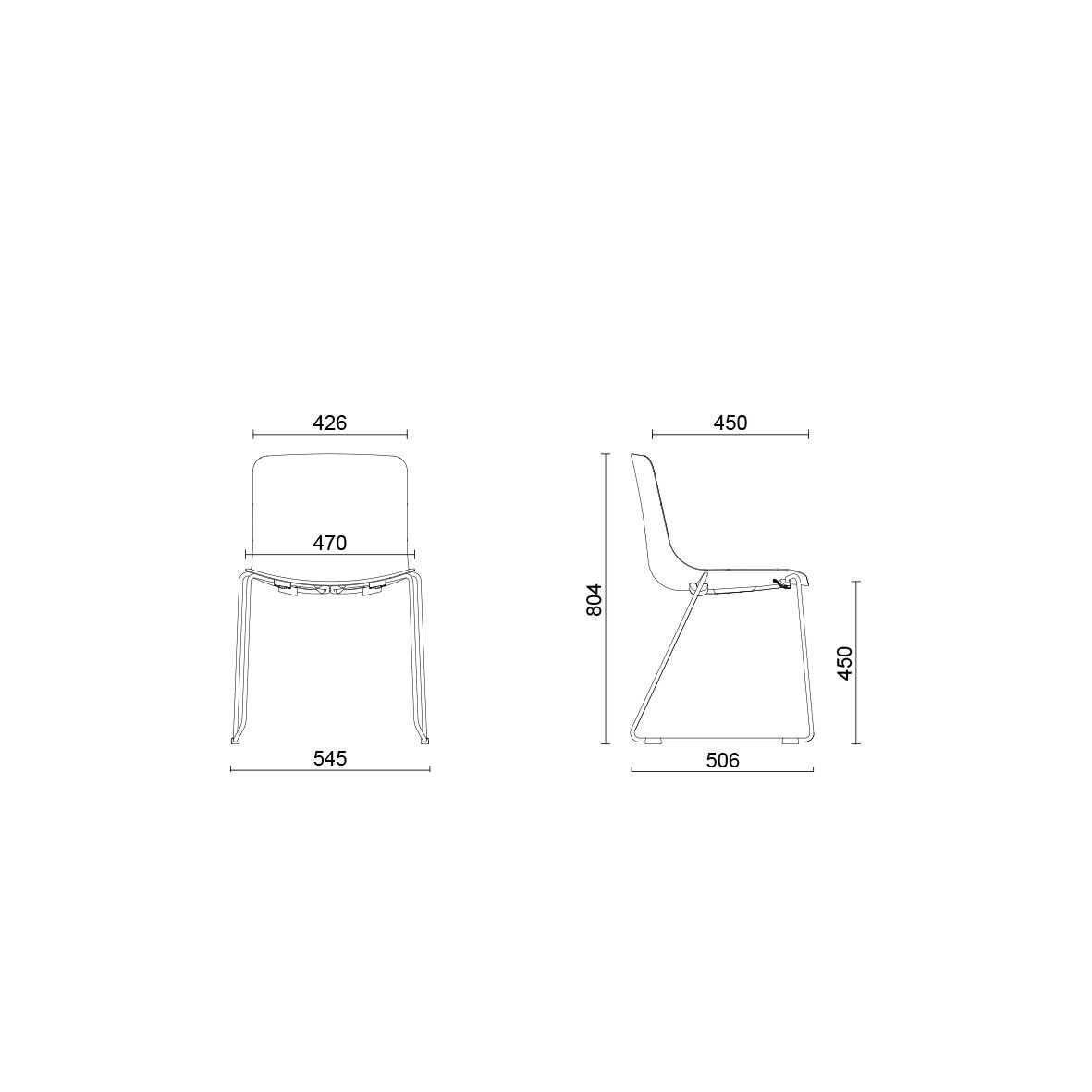 Пластиковый стул для саней Sitland Милош ARCH-00049484 - Вид №6
