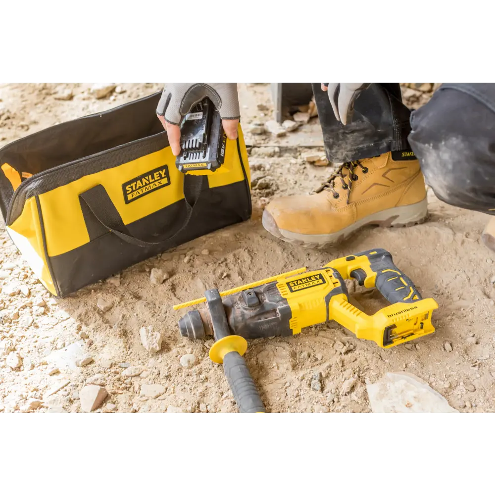 Перфоратор аккумуляторный Stanley Fatmax FMCD900B-XJ, 18 В Li-ion, без АКБ STLM-2063421 - Вид №13