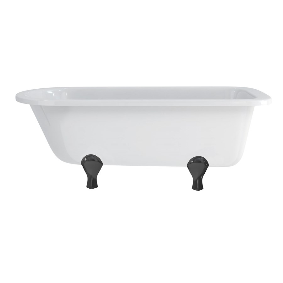 Burlington Односторонняя ванна Blenheim с роскошными ножками с ножками Luxury Classic из хрома E2 L3C  - Вид №8