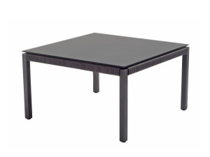 Стеклянный квадратный садовый столик