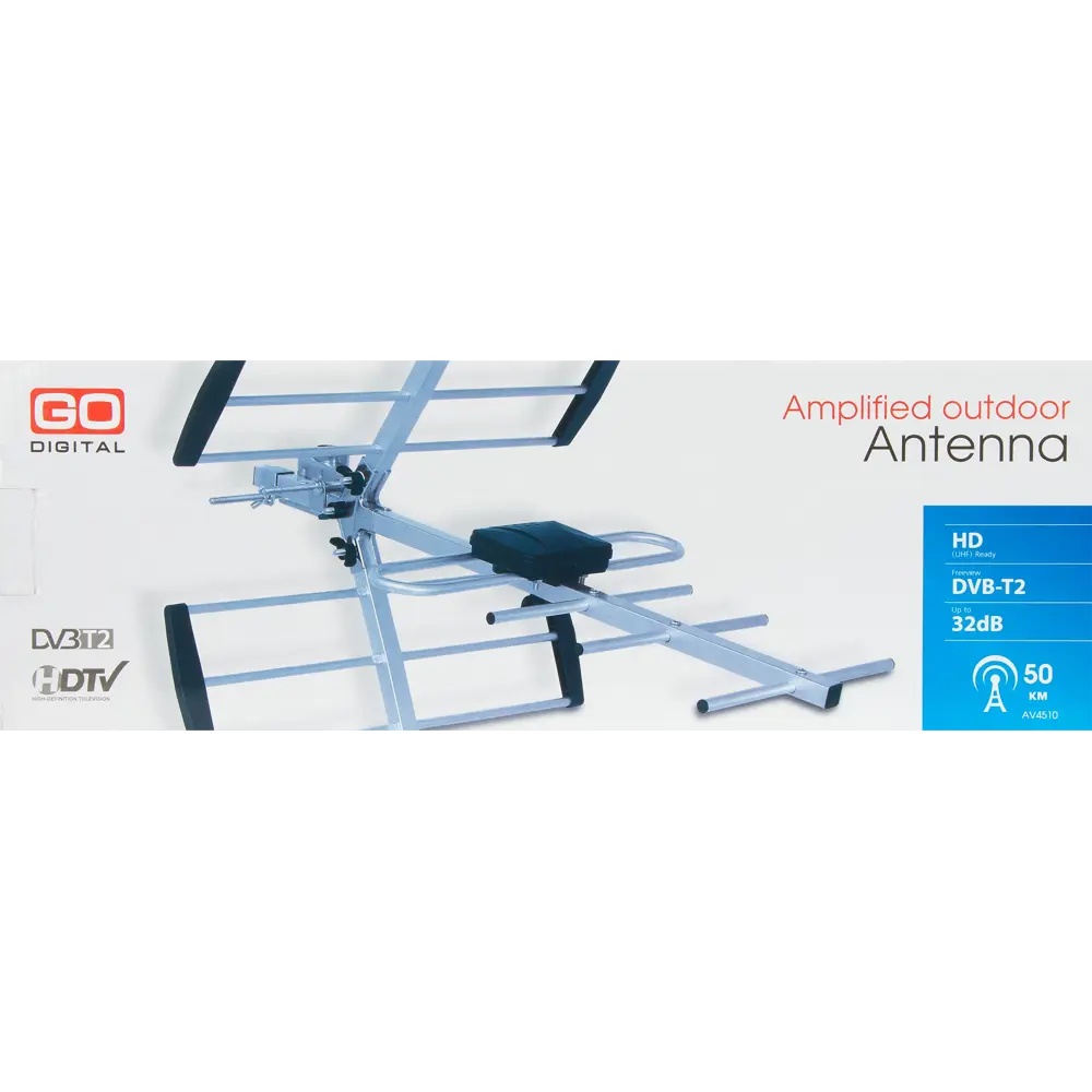 Антенна телевизионная наружная AV 4510 с усилителем GODIGITAL STLM-2047488 - Вид №8
