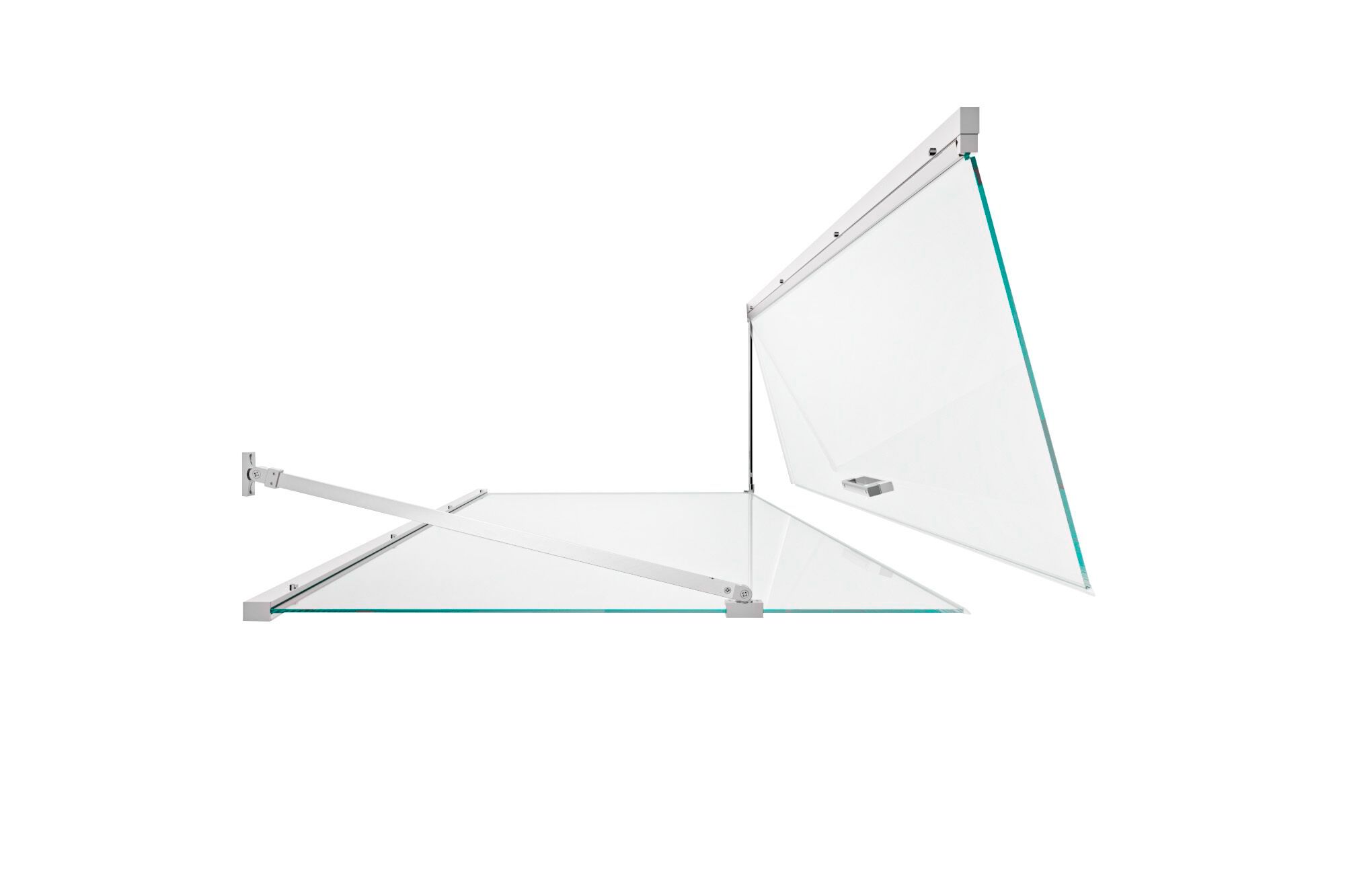 Алюминиевая и стеклянная угловая душевая кабина с распашной дверью TAMANACO SWING ARCH-00114950 - Вид №12