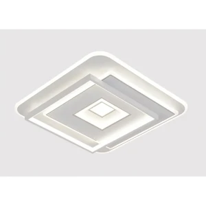91920567 Люстра потолочная светодиодная Myfar Galatea MR9011-CL с пультом управления 28 м² теплый белый (желтый) свет цвет белый STLM-1446075