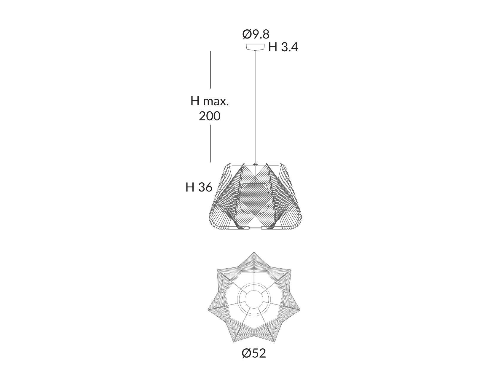 Открытый веревочный светодиодный подвесной светильник Olé Lighting Onna ARCH-00140513 - Вид №1