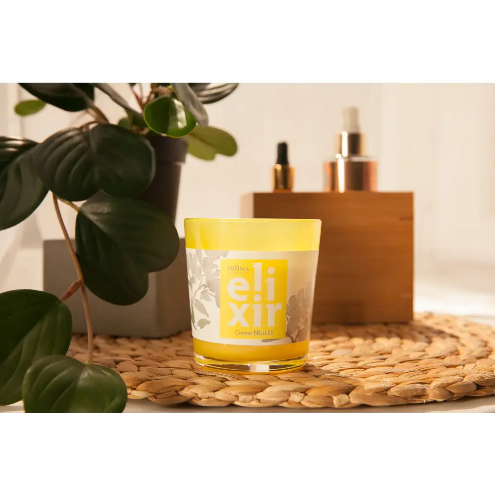 Ароматическая свеча Aroma Harmony Elixir Creme Brulee 140 г 89090932 STLM-2049340 Santreyd  - Вид №2