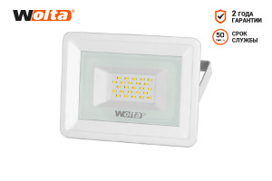 15926133 Светодиодный прожектор 5700K, 20 W SMD, IP 65, цвет белый, слим WFL-20W/06W Wolta