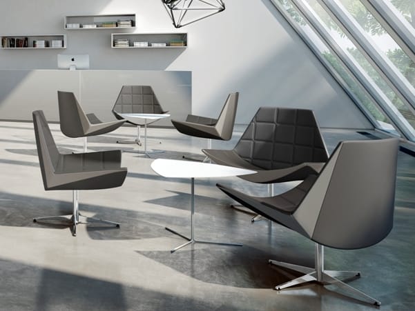 Кожаный спиц поворотный стул Kastel Каяк ARCH-00084338 - Вид №1