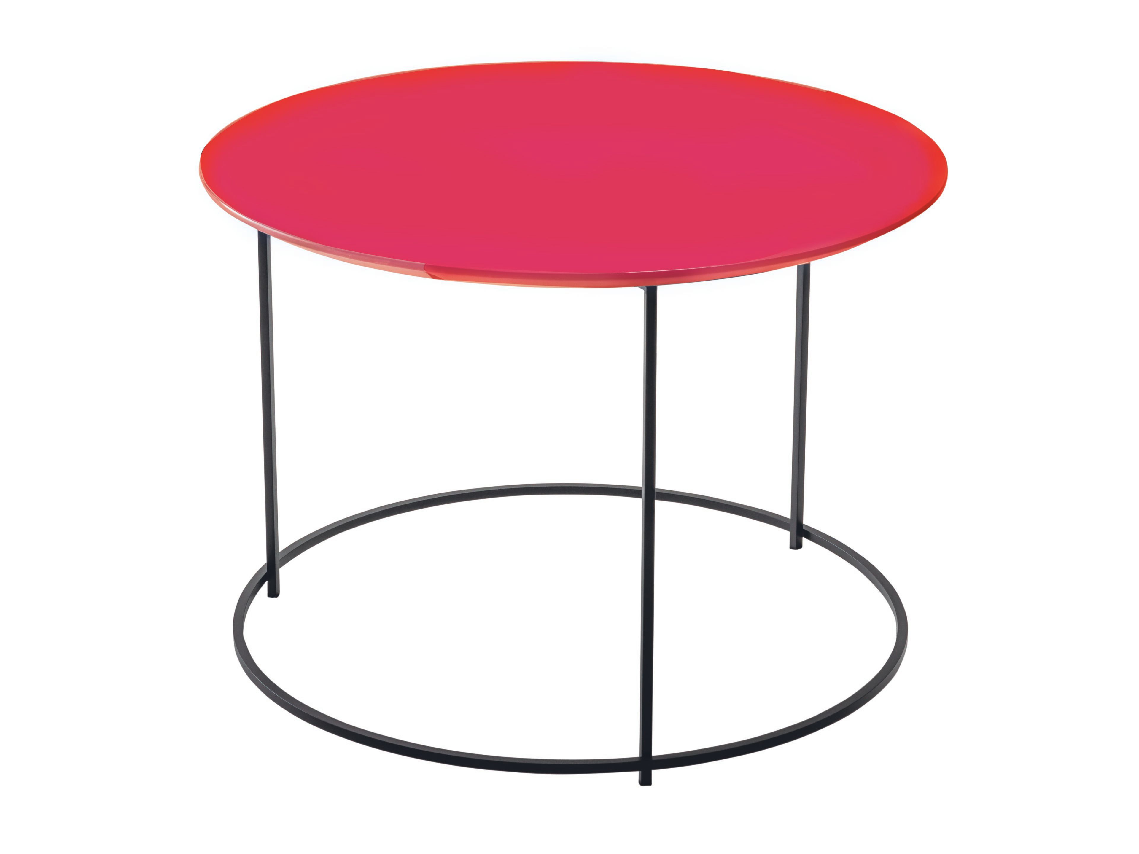 Журнальный столик с одноцветной столешницей из МДФ и металлической рамой Casamilano TWIST ARCH-00066174