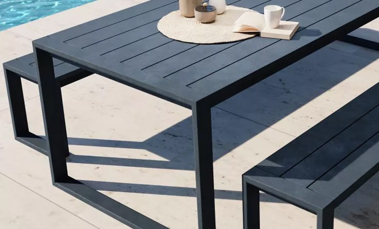 Прямоугольный алюминиевый стол с порошковым покрытием Case Eos ARCH-00051000 - Вид №9