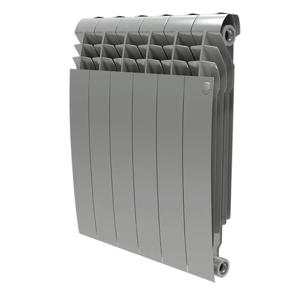 Радиатор секционный Royal Thermo Biliner 500/87 6 секций боковое подключение биметалл серый STLM-2124022 - Вид №1