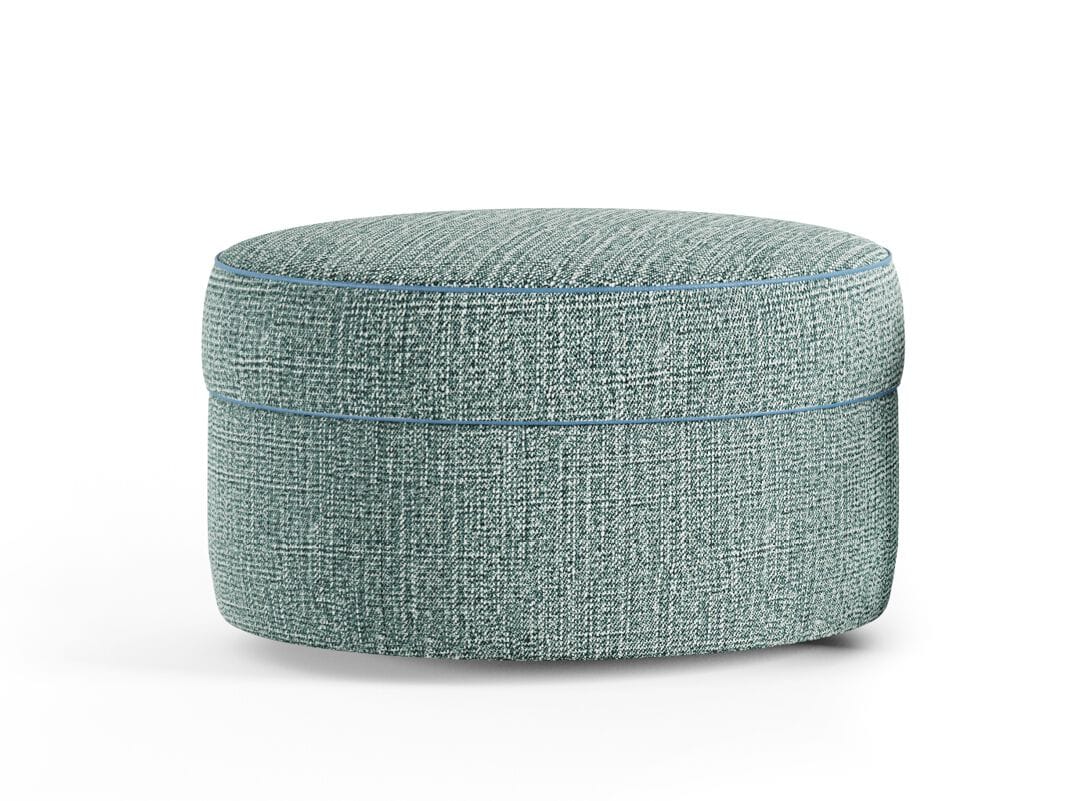 Круглый пуф из ткани Borzalino фрисби ARCH-00139714 - Вид №1