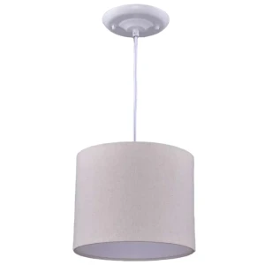 Светильник подвесной Трамонтана 1 лампа 4 м² цвет бело-бежевый