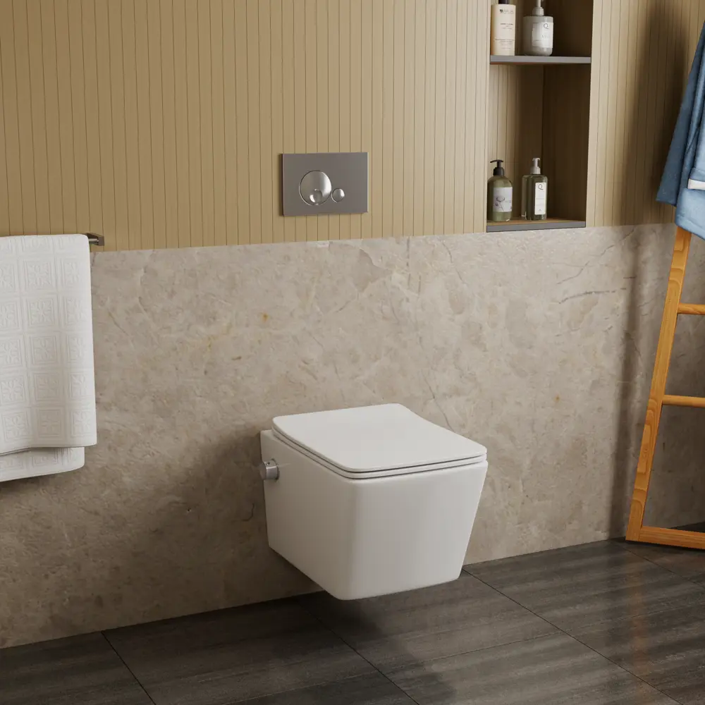 Унитаз подвесной Glory с функцией биде сиденье микролифт Santreyd STLM-2124701 - Вид №4