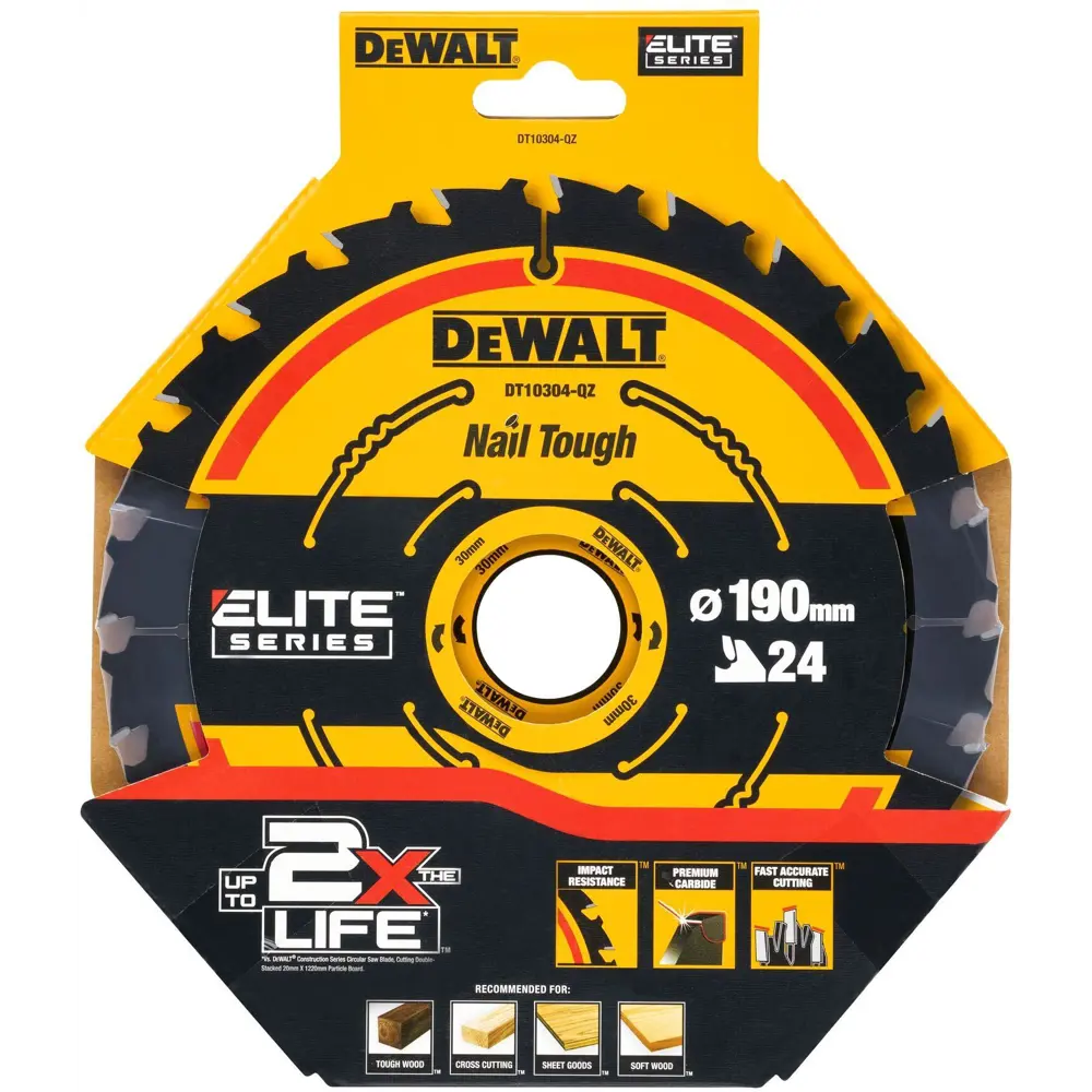 Диск пильный по дереву Dewalt Extreme DT10304-QZ DW 190x30x1.65 мм STLM-2198846 - Вид №1