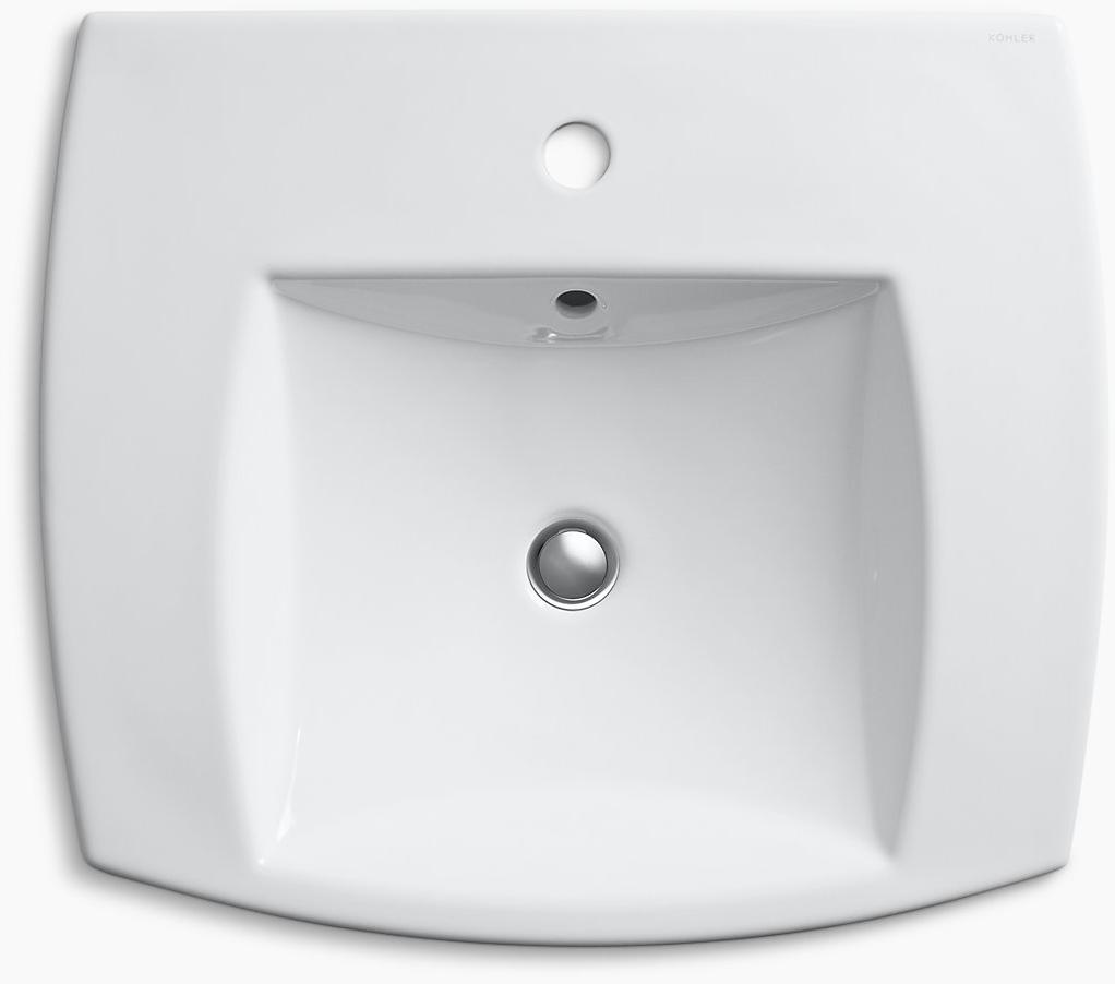 K-2381-1-96 Накладная раковина на столешницу  прямоугольная Kohler  - Вид №2