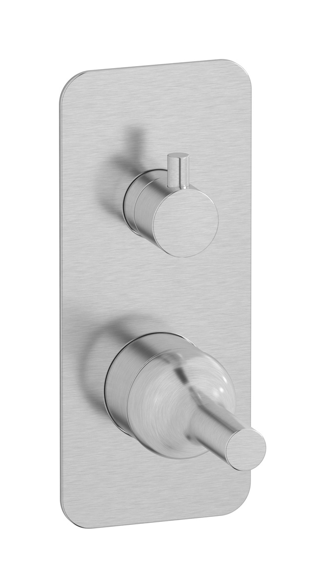 Внешние части встроенного в стену смесителя на 3 потребителя WE ARE IB bi312ss Brushed Nickel Batlo