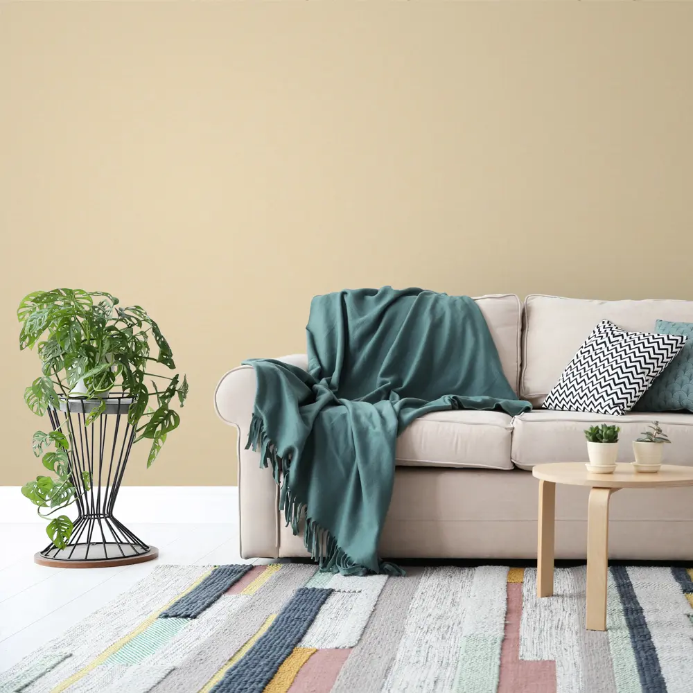 Обои флизелиновые Inspire Peony uni светло-бежевые 1.06 м Trench 5 STLM-2054513 - Вид №2