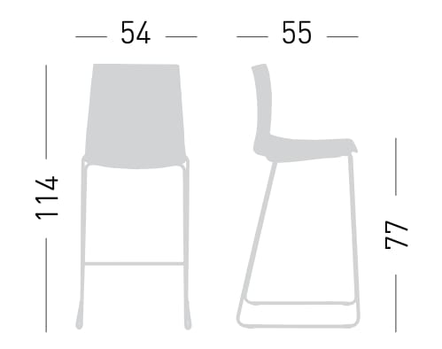 Мягкий табурет для салазок GABER Kanvas ARCH-00131931 - Вид №3