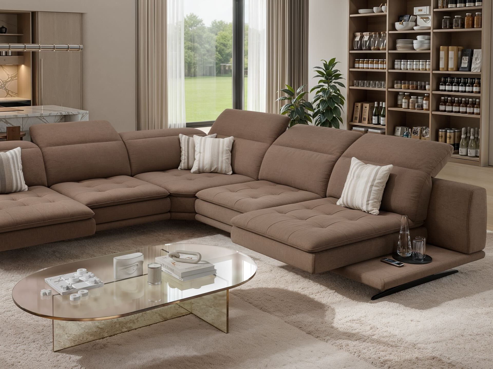 Угловой диван из ткани Sofanella Ницца ARCH-00092620 - Вид №1