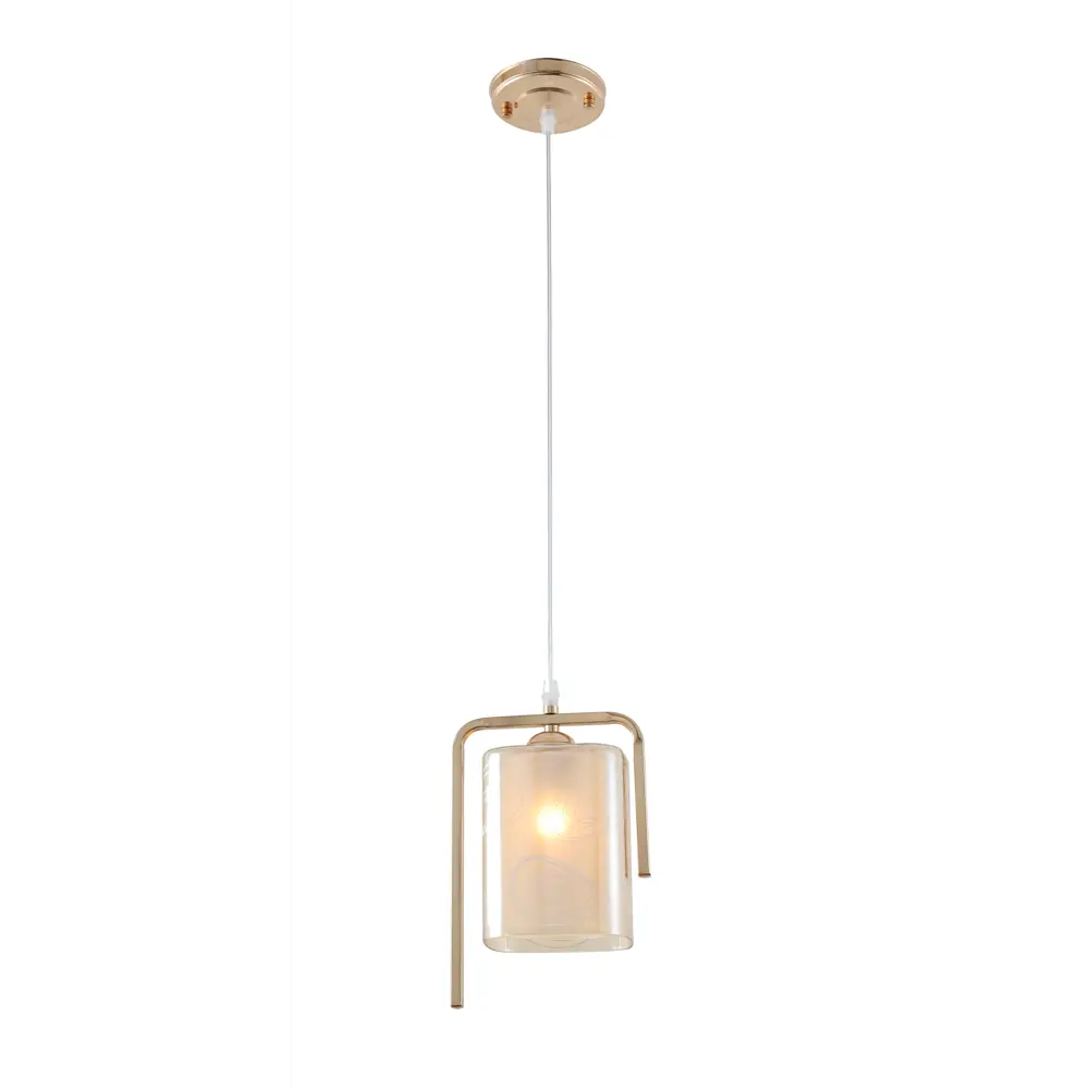 Подвесной светильник Rivoli Riccada, 1 лампа, 3 м², цвет золото STLM-2020826