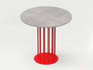 CO33 Высокий бетонный стол со стальным основанием Tabula Blts1