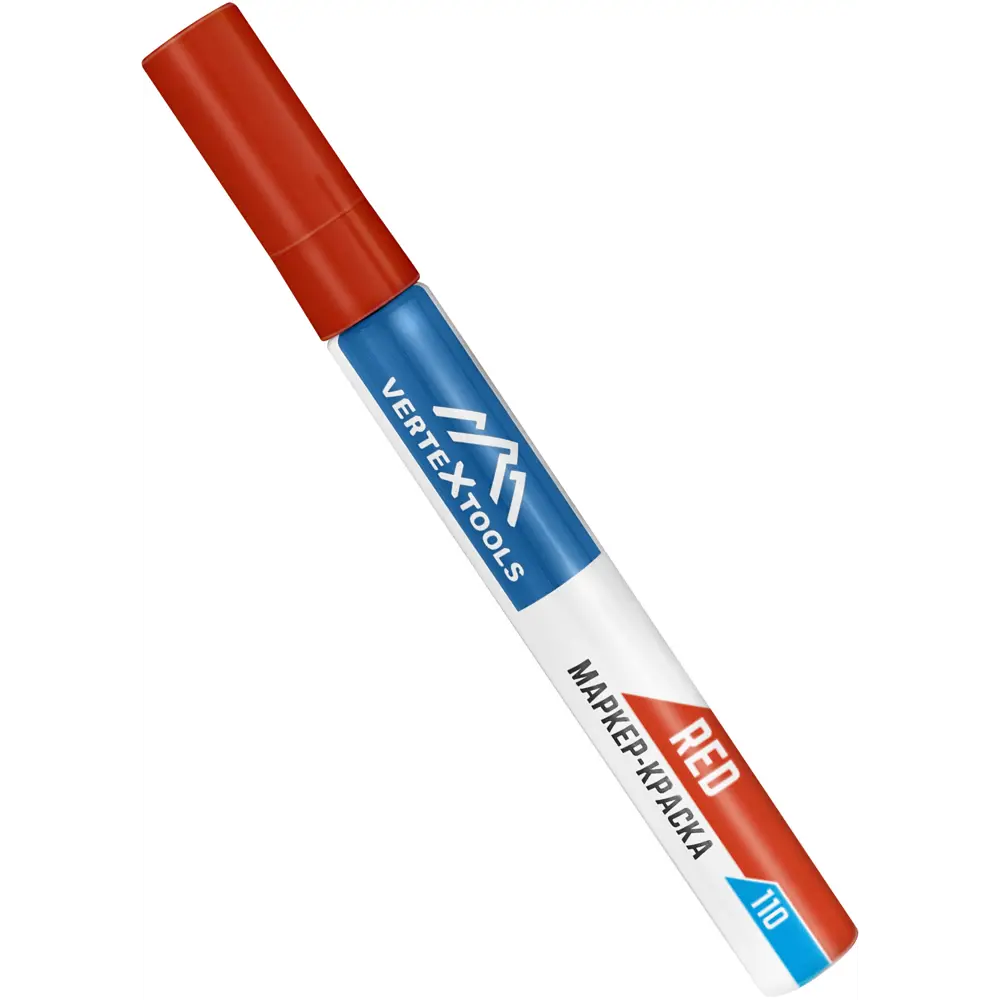 Маркер-краска VERTEXTOOLS для профессиональной разметки - красный 3-6 мм 89439529 STLM-1584334