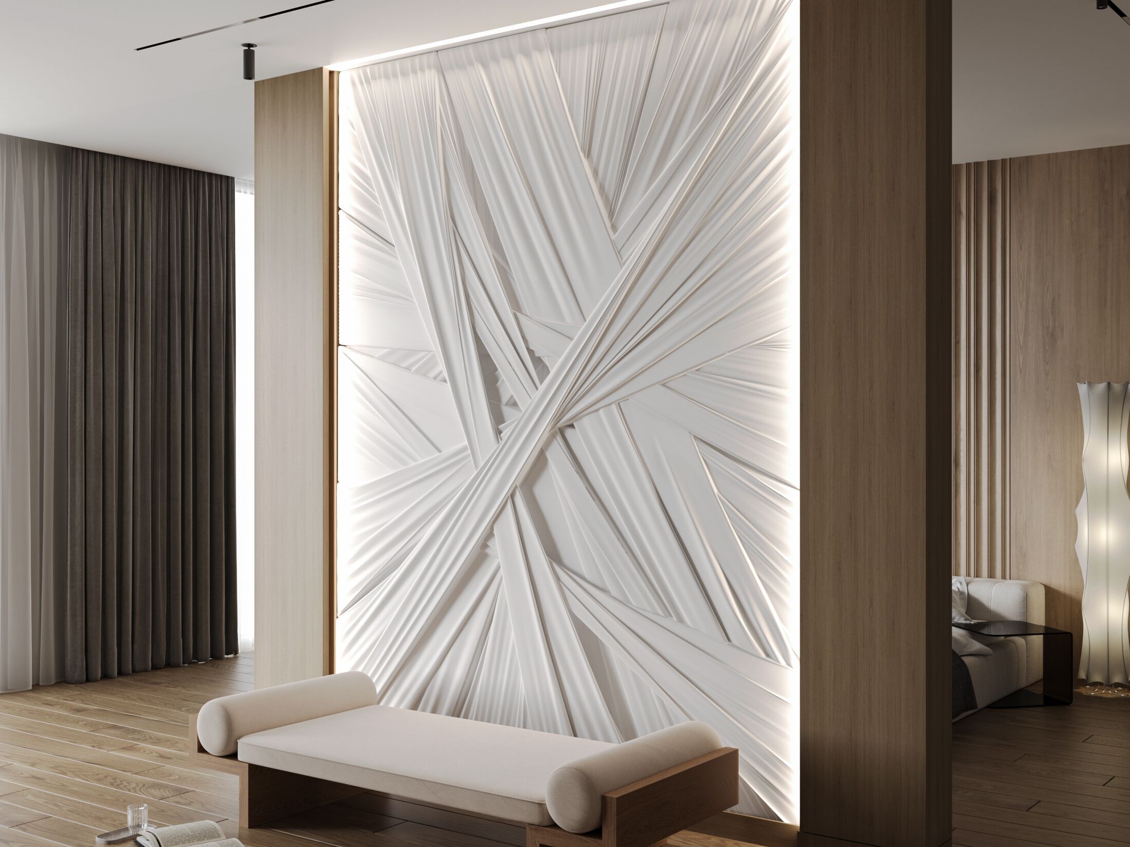 Трехмерная декоративная гипсовая панель WallDeco ENIGMA ARCH-00090929 - Вид №1