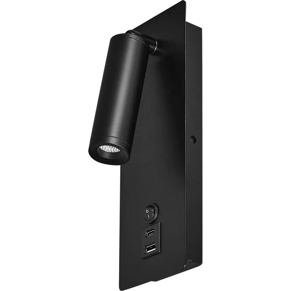 Настенный светильник светодиодный Freya FR5341WL-L3B 3 Вт USB цвет черный STLM-2076697 - Вид №1