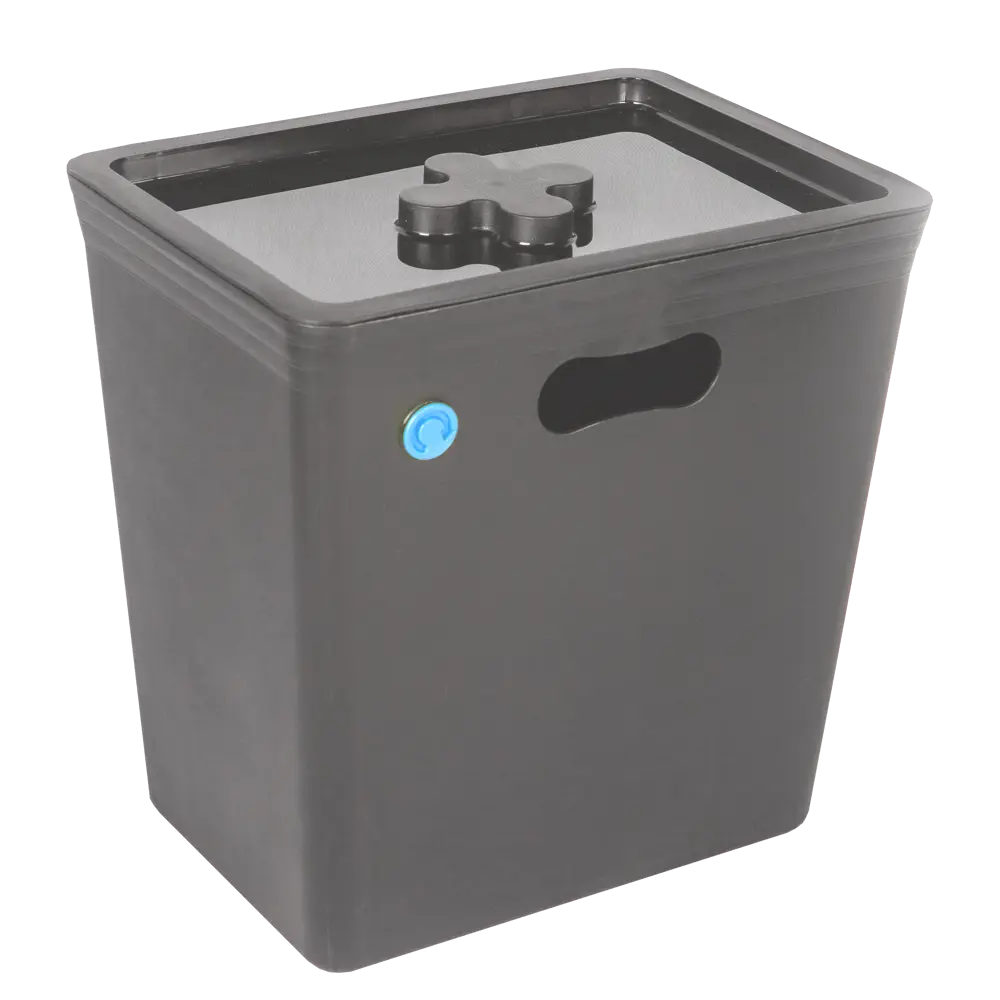 Контейнер для мусора Stockholm 24.5x33.5x33.3 см 20 л пластик цвет серый PLAST TEAM STLM-2031366