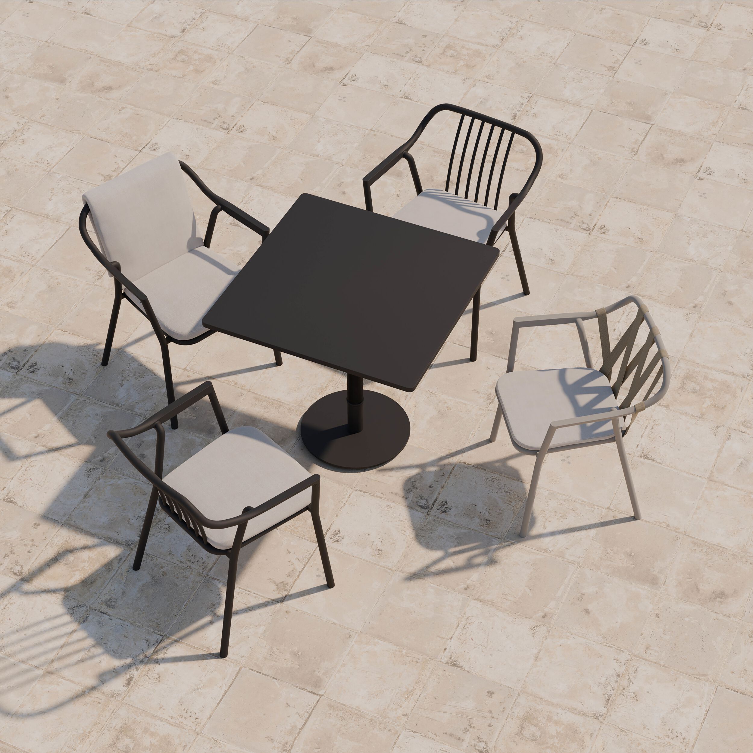 Алюминиевый и тканевый садовый стул YAAZ Monte ARCH-00084498 - Вид №3