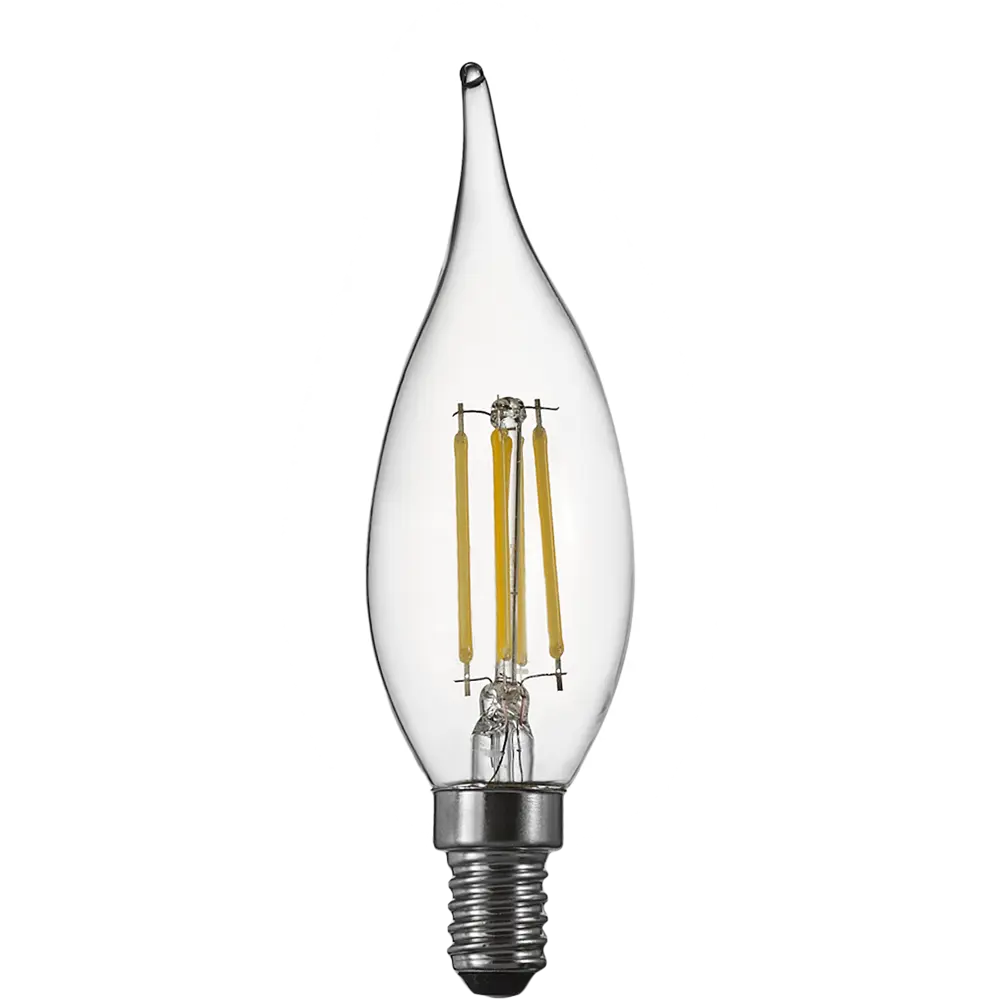 Лампа светодиодная Osram BA E14 220/240 В 5 Вт свеча 600 лм холодный белый свет 85306988 STLM-2099673  - Вид №1