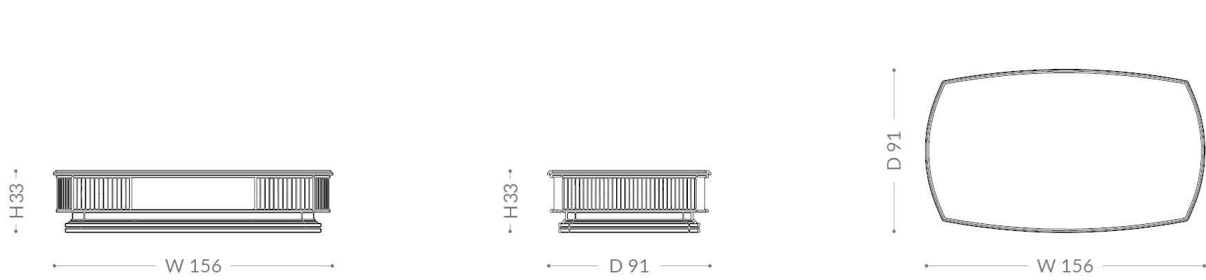 Низкий прямоугольный журнальный столик из грецкого ореха с отсеком для хранения BRUNO ZAMPA OTTO ARCH-00061156 - Вид №5