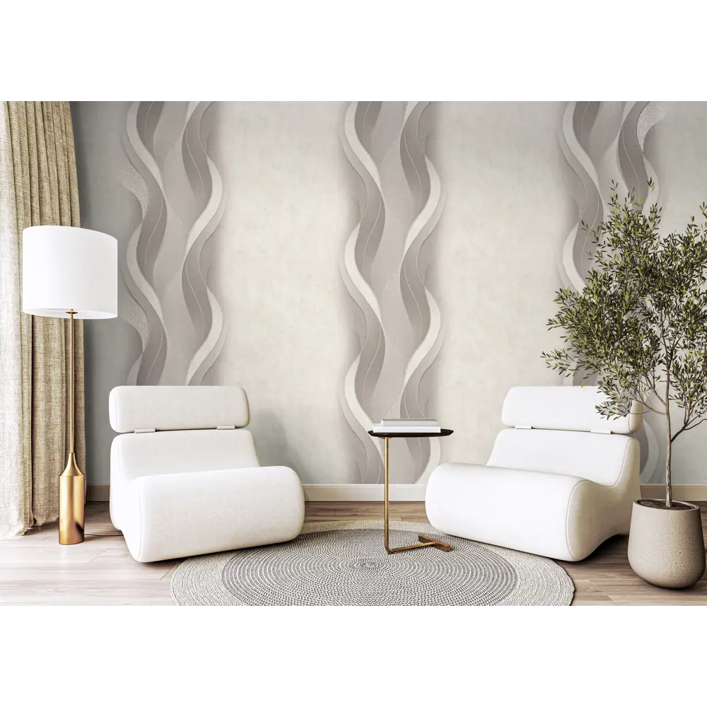 Флизелиновые обои Vog Collection Vilnis светло-серые под штукатурку 89425038 STLM-1570018 - Вид №2