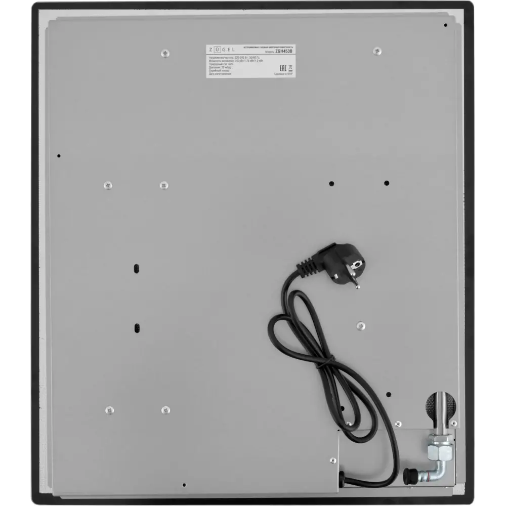 Газовая варочная панель Zugel ZGH453B 45 см 3 конфорки цвет черный STLM-2210401 - Вид №5