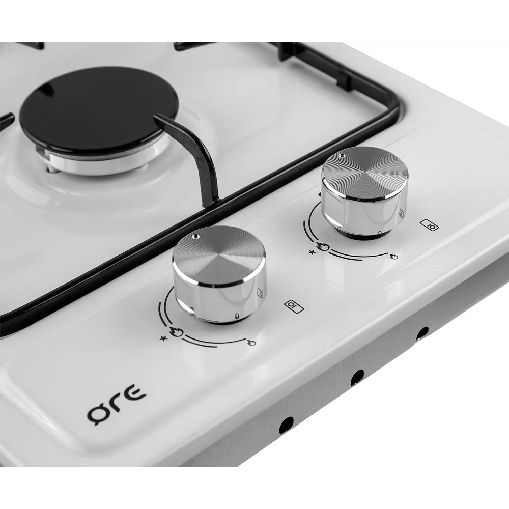 Варочная поверхность газовая ORE LGA30AW 29.7x51.5 см, цвет белый STLM-2091198 - Вид №3